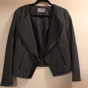 Ruff Hewn Gray Asymmetrical Blazer